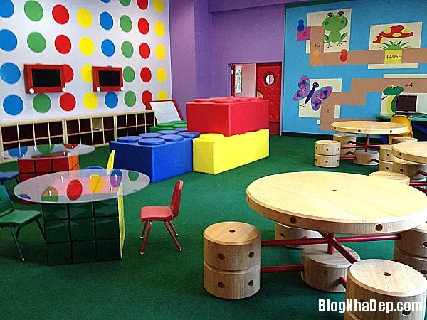 Phòng riêng với không gian vui chơi cho trẻ hiếu động