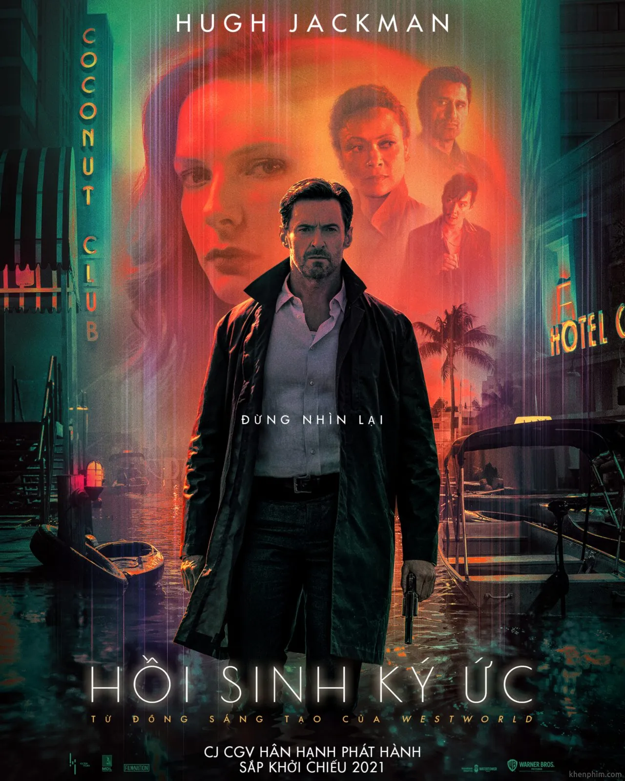 Hugh Jackman xuất hiện trong trailer Reminiscence: mới lạ và bí ẩn không kém “Inception”