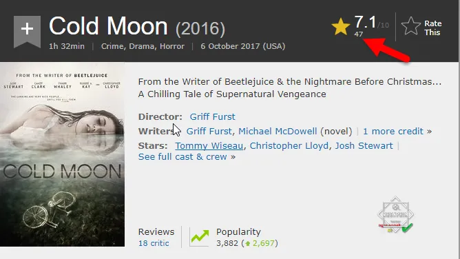 Review phim Cold Moon (Xác Chết Đêm Trăng): kỹ xảo của năm 199x