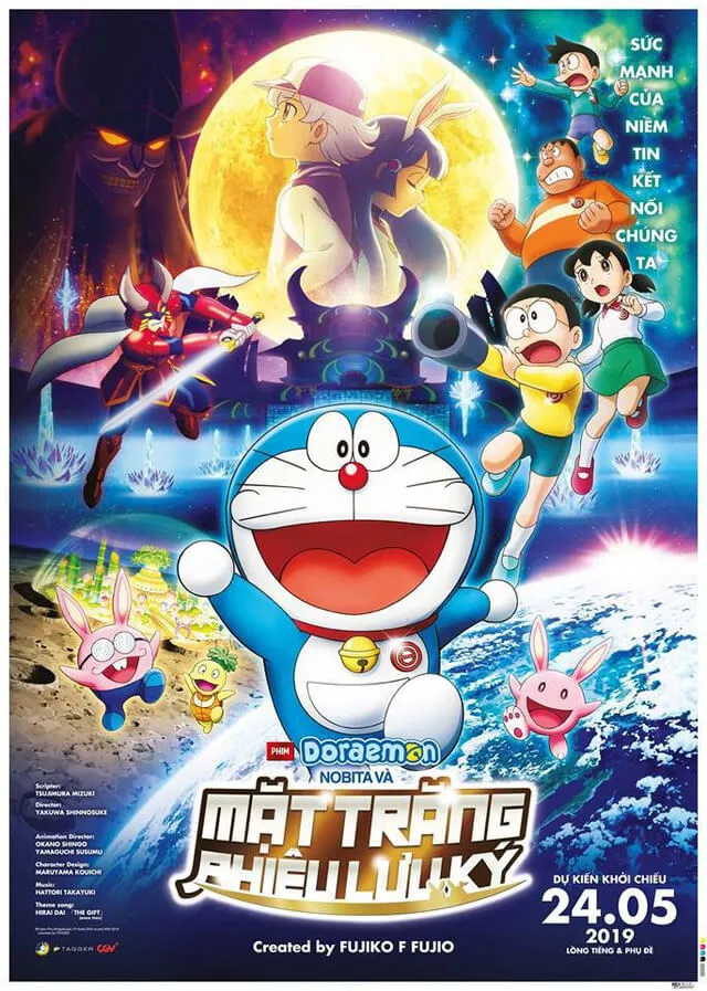 Review phim Doraemon: Nobita và Mặt Trăng Phiêu Lưu Ký