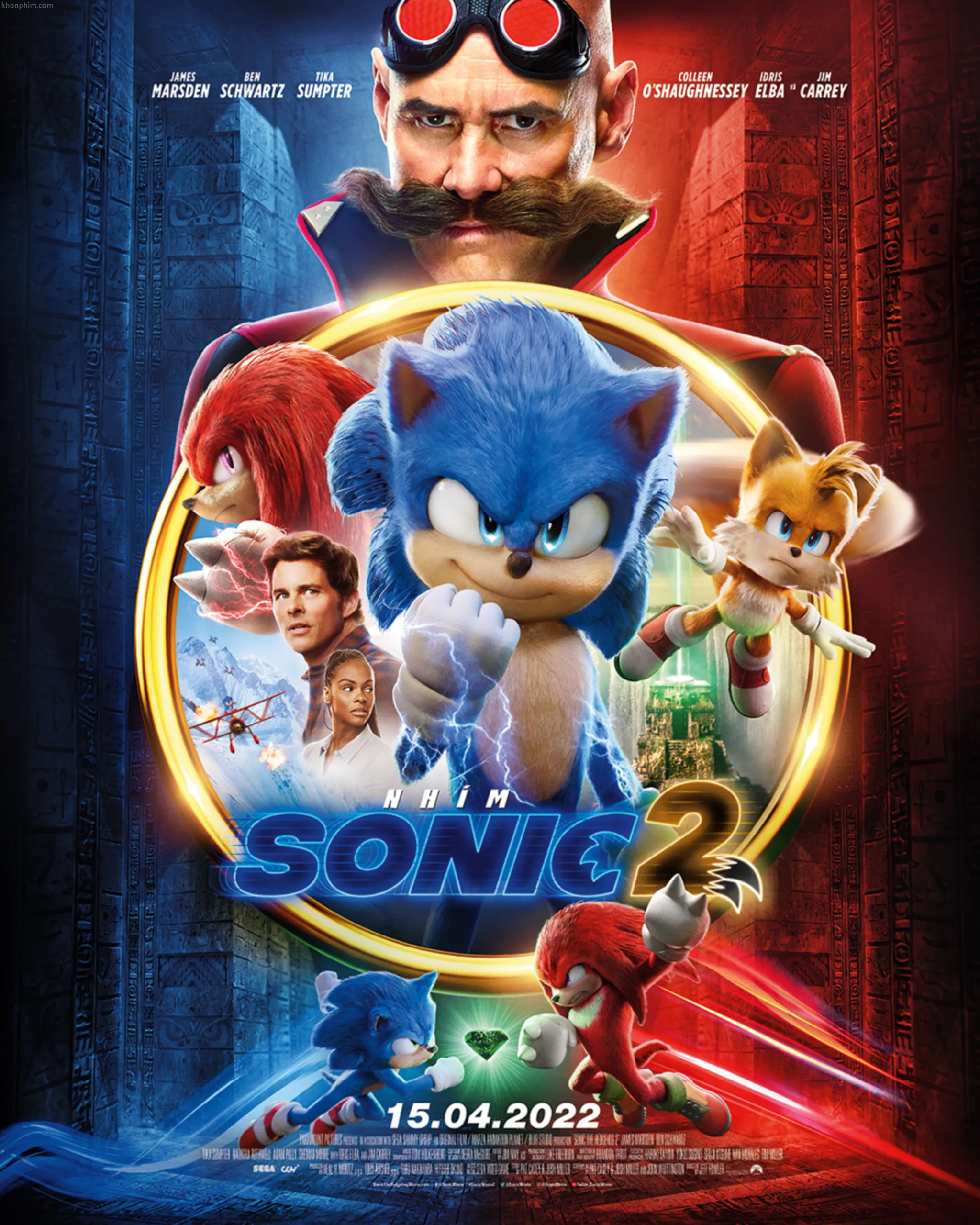 Review phim Nhím Sonic 2: Hài hước, cốt truyện được đầu tư hơn