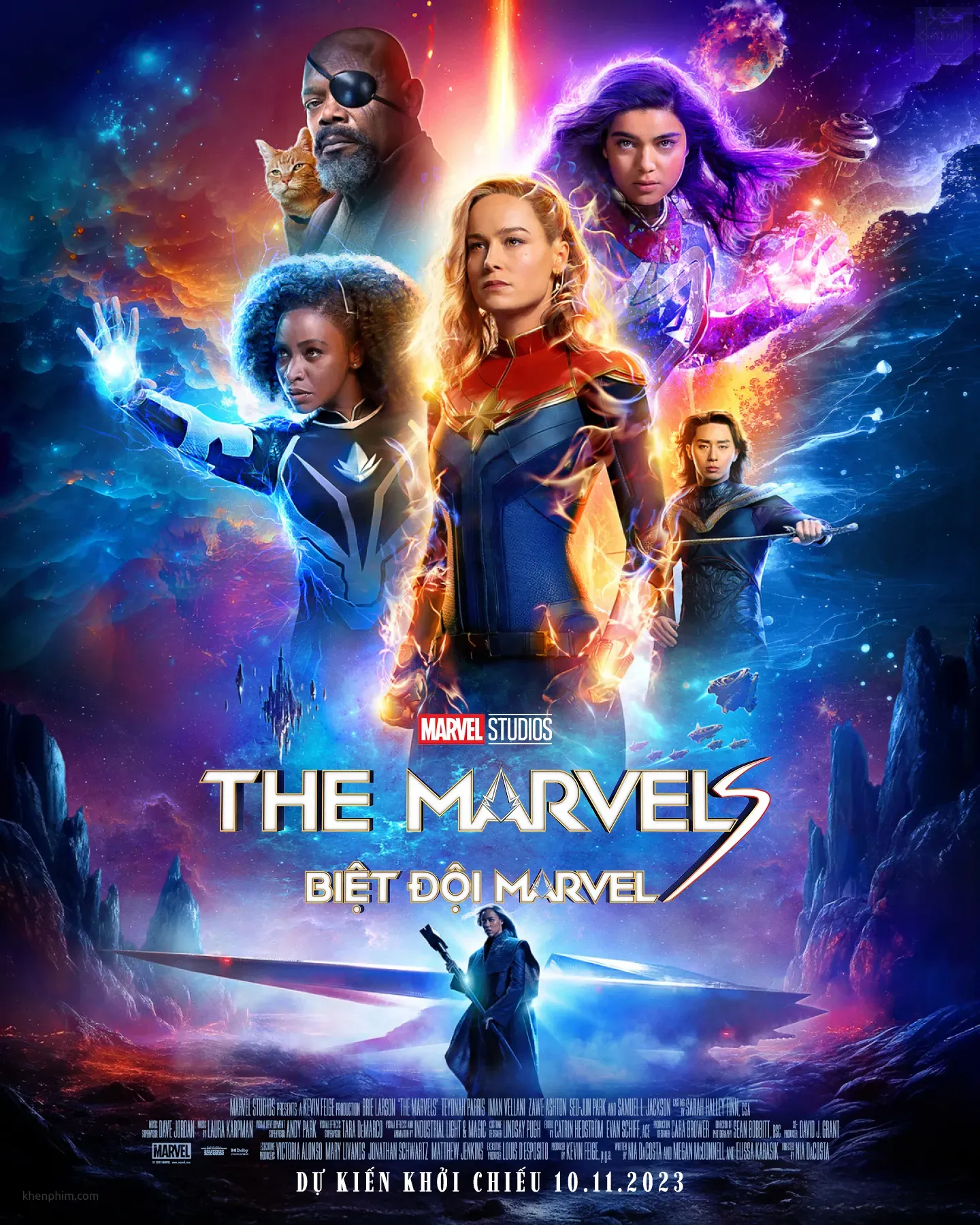 Review phim The Marvels (Biệt Đội Marvel): Kỹ xảo đẹp, âm thanh tốt