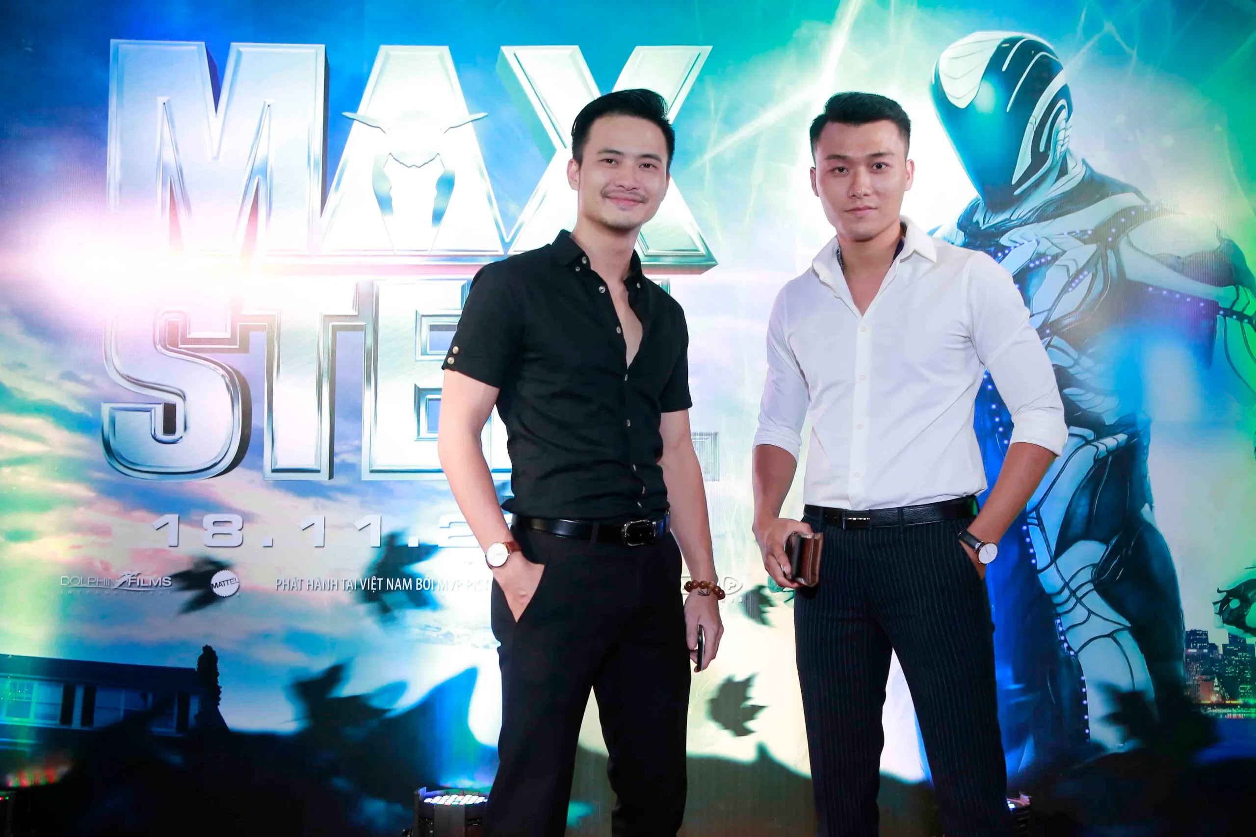 Xuân Phúc – Mạnh Hùng đọ vẻ đẹp trai trong sự kiện ra mắt phim Max Steel