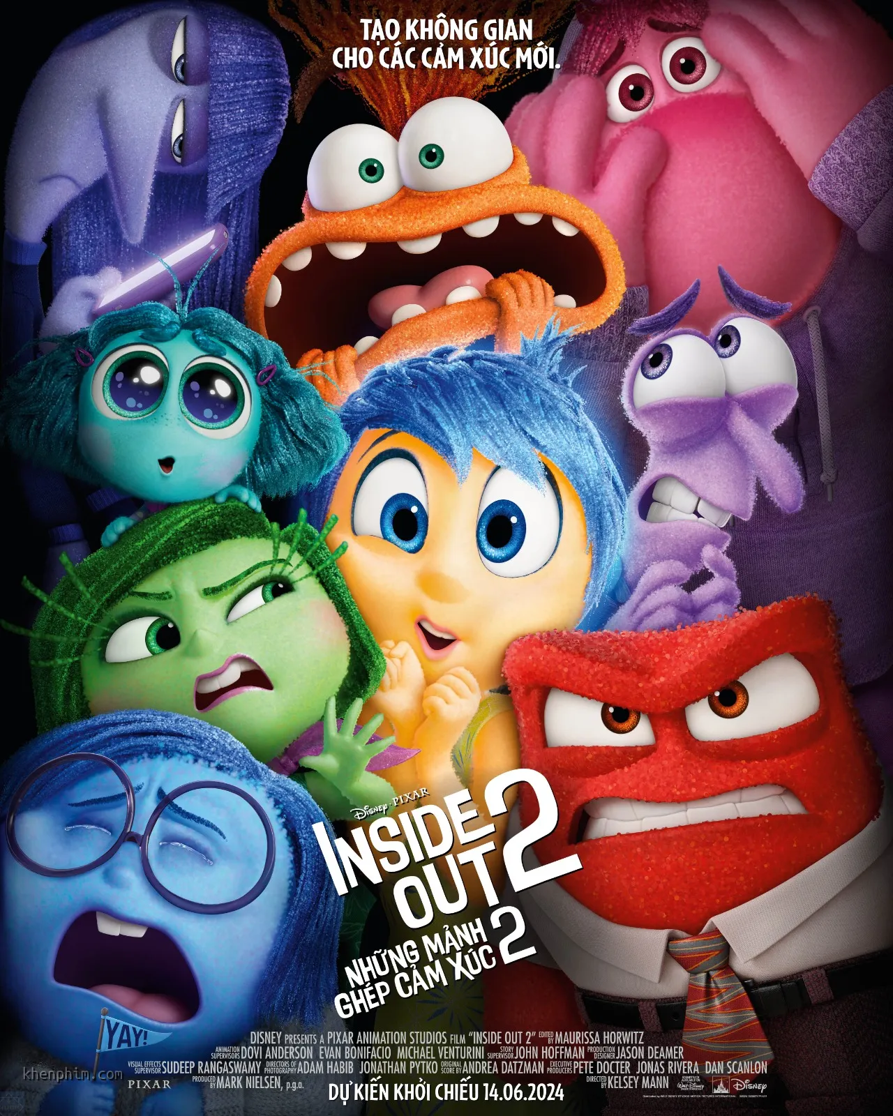 Poster phim Inside Out 2 (Những Mảnh Ghép Cảm Xúc 2)